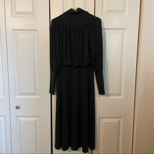 NWT Ann Taylor Dark Green Turtleneck Dress Size XS